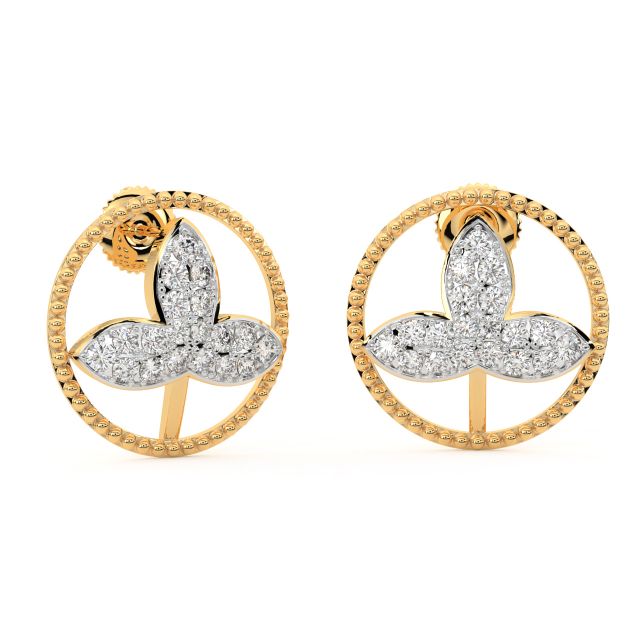 Lucky Diamond Stud Earrings