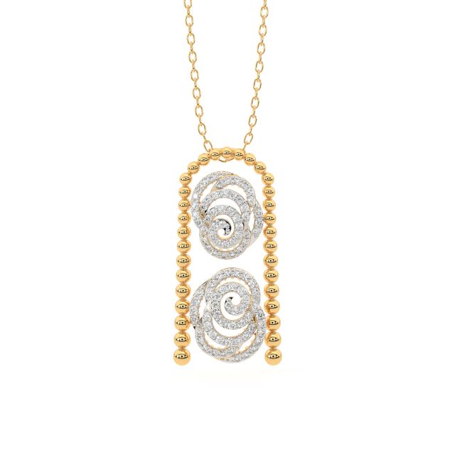 Petal to the Metal Diamond Pendant