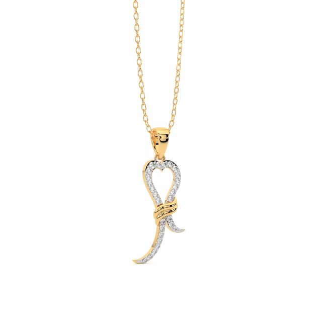 Thread Knot Diamond Pendant
