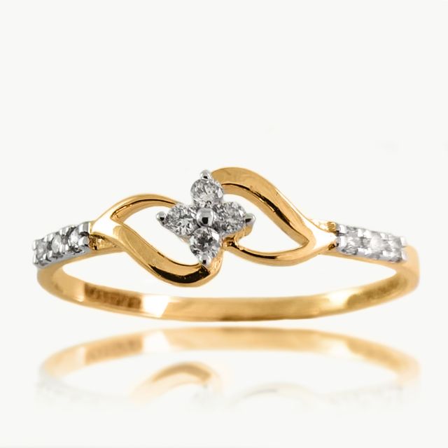 Sarvin Twisted love Diamond Ring For Her