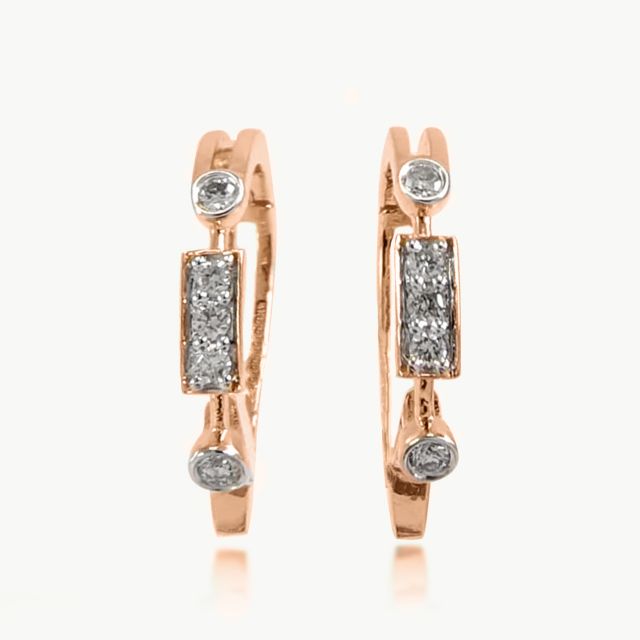 Oorja Round Diamond Bali Earrings