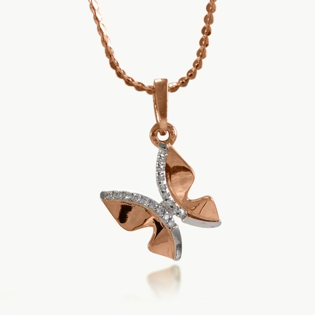 Awesome Butterfly Diamond Pendant