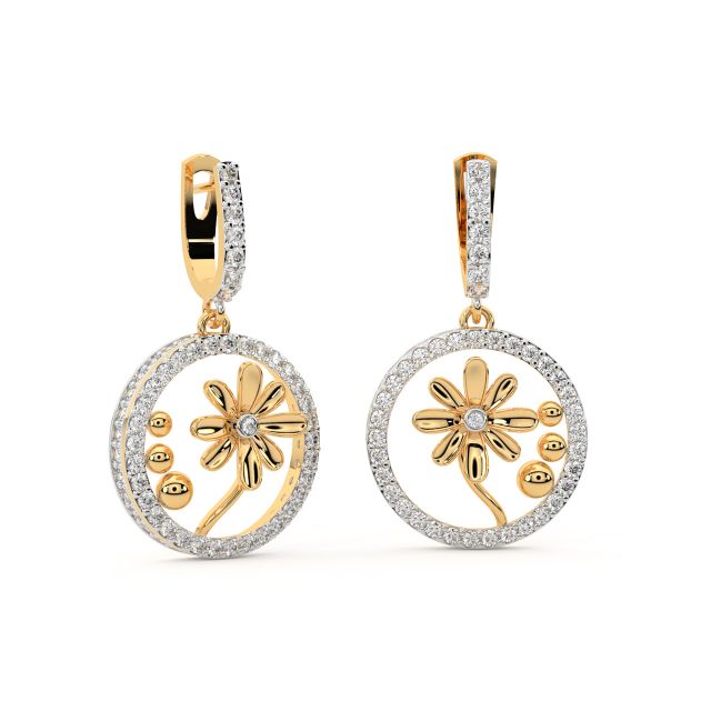 Eliana Charm Diamond Earrings