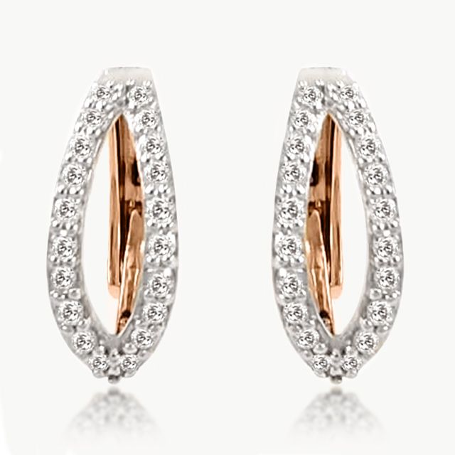 Kani Round Diamond Bali Earrings