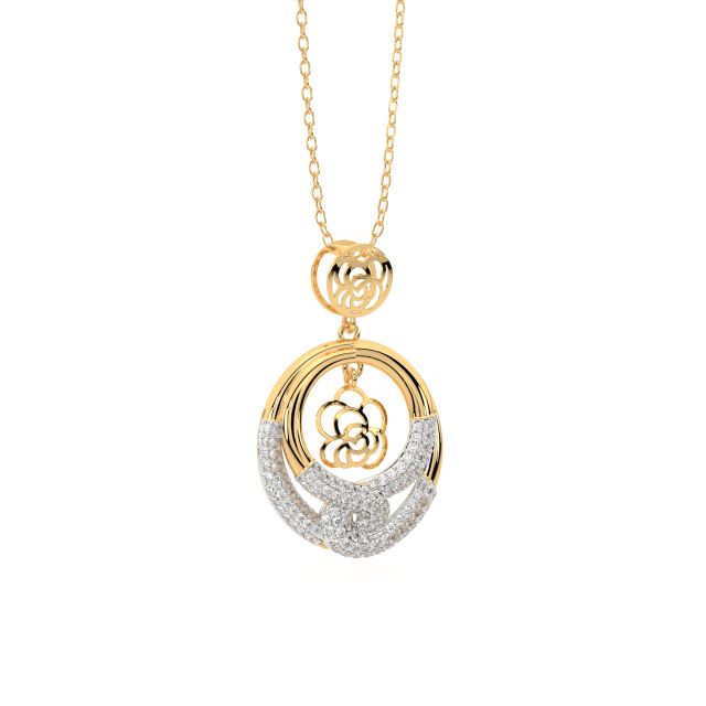 Eternity Blossoms Diamond Pendant