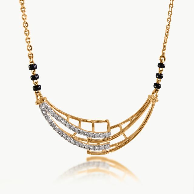 Tenzin Design Diamond Mangalsutra with Chain
