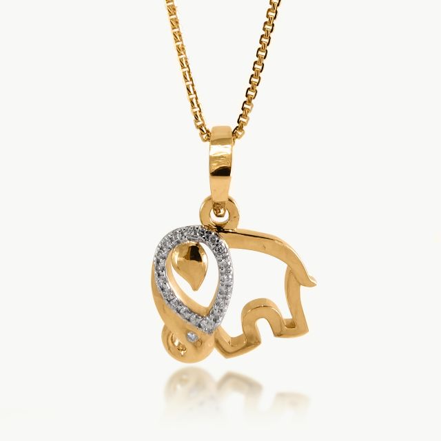 Elephant Diamond Kids Pendant