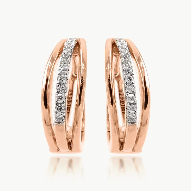 Neana Round Diamond Bali Earrings