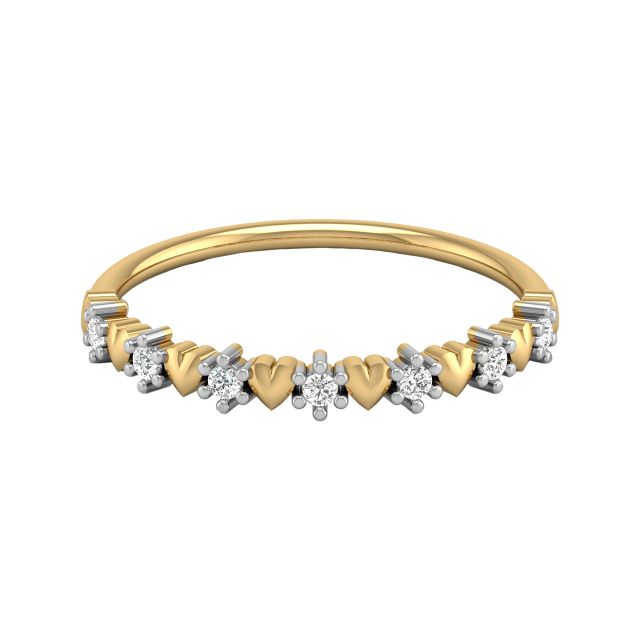 Diamond Dear Hearts Ring