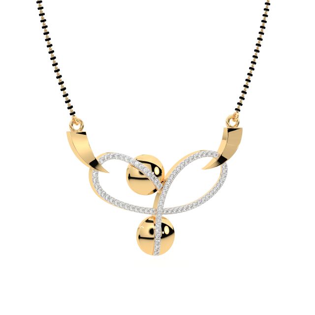 Latest Diamond Mangalsutra Designs