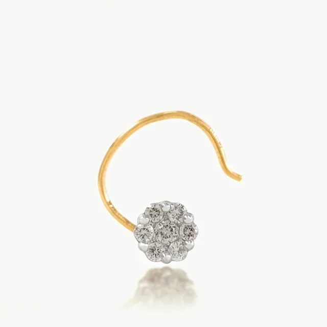 Diamond Flower Nosepin