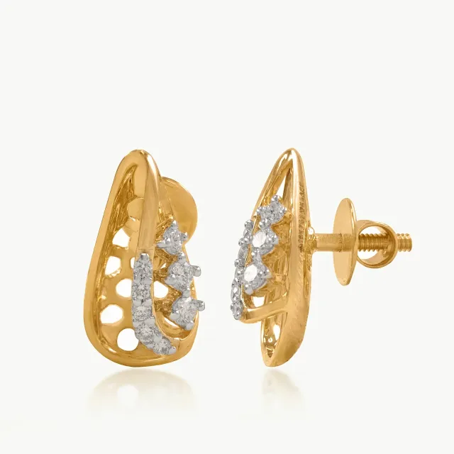 Honeycomb Gleam Diamond Studs