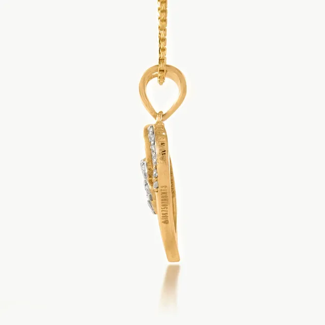 Leilani Petals In Heart Diamond Pendant