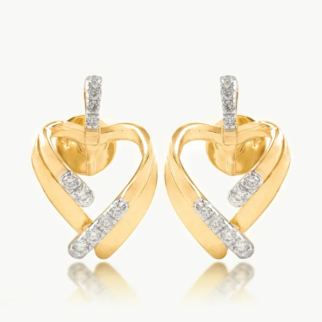 Linear Love Diamond Earrings