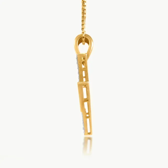 Pink Stylish Diamond Pendant