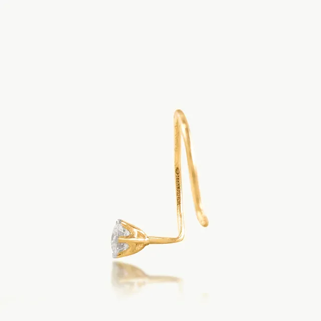 Six Prong Diamond NosePin