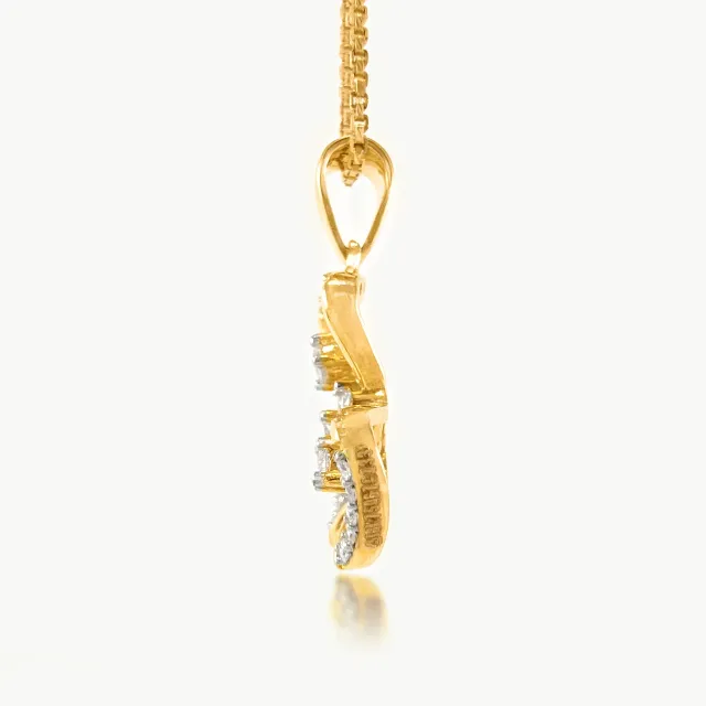 Sophie Flower Design Diamond Pendant