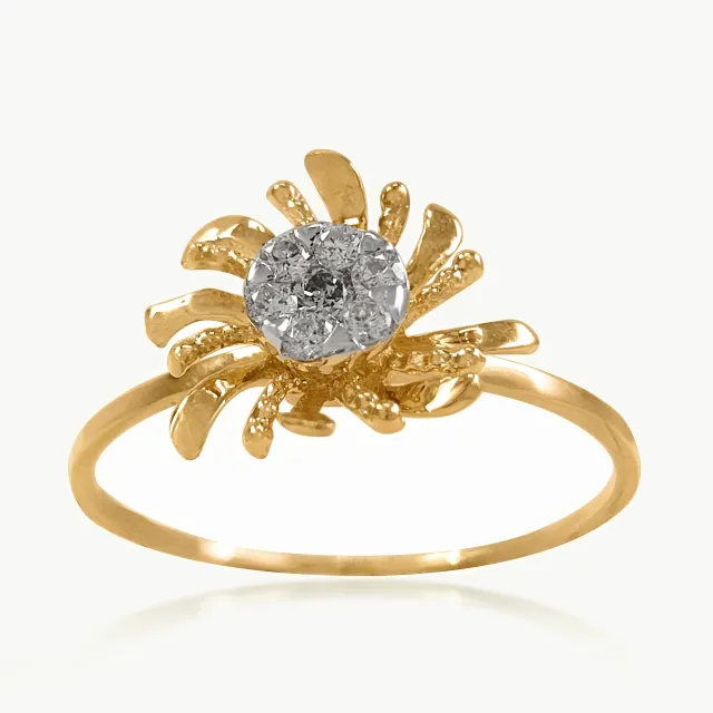 Sunny Flower Diamond Ring