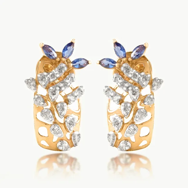 Wales Designer Diamond Earrings
