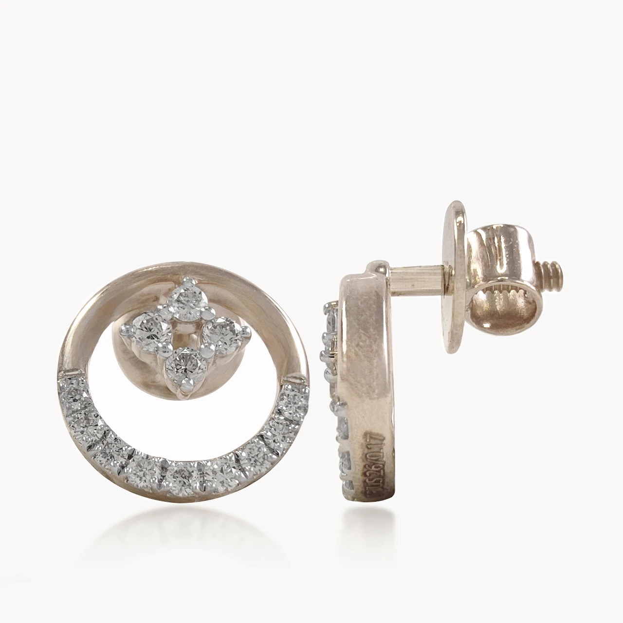 Orbital Diamond Flower Studs