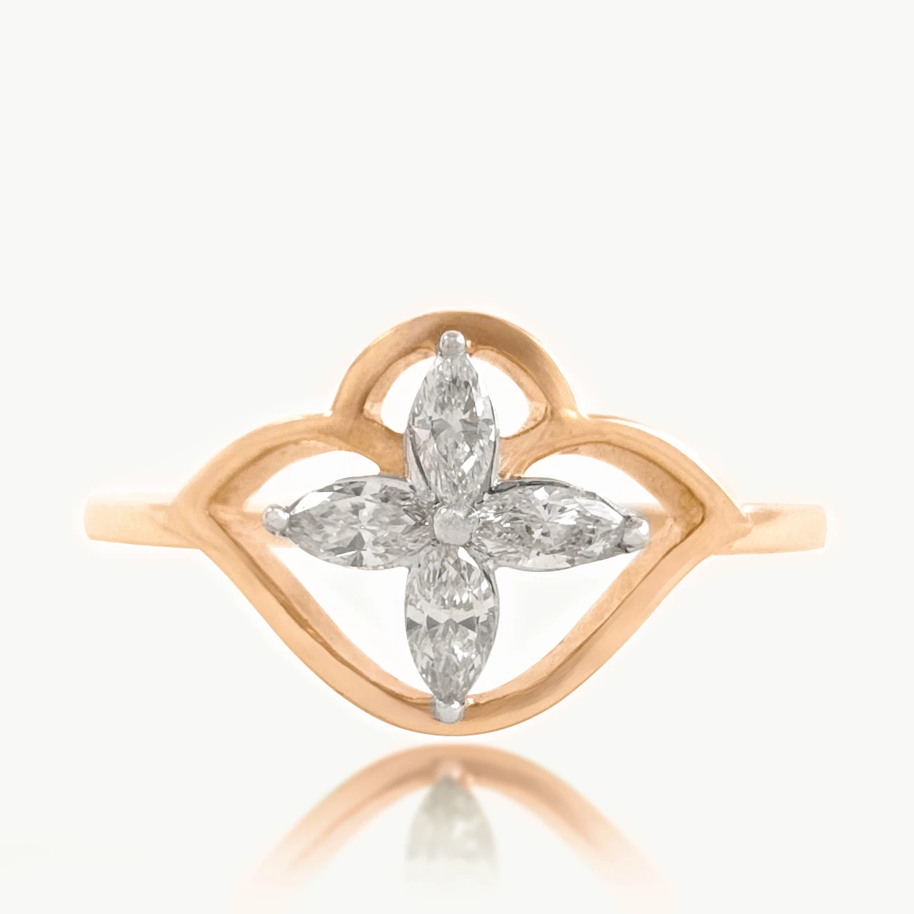 Oval Design Diamond Ring