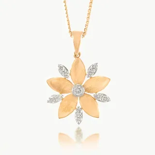 Alani Flower Design Diamond Pendant