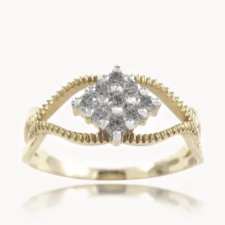 Anvy Cross Diamond Ring