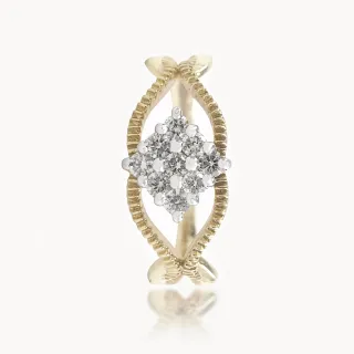 Anvy Cross Diamond Ring