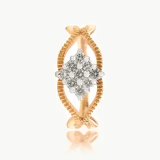 Anvy Cross Diamond Ring