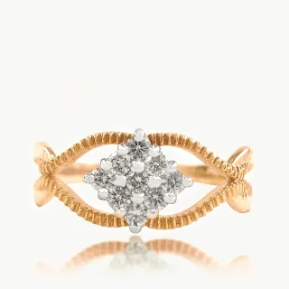 Anvy Cross Diamond Ring