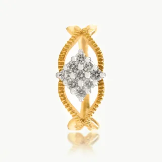 Anvy Cross Diamond Ring