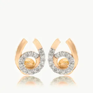 Aura Loop Diamond Earrings