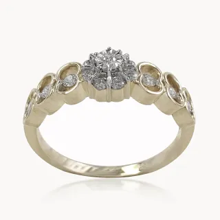 Aurora Petals  Diamond Ring