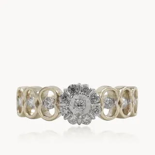 Aurora Petals  Diamond Ring