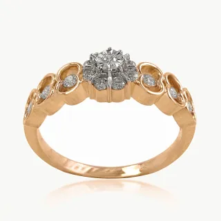 Aurora Petals  Diamond Ring