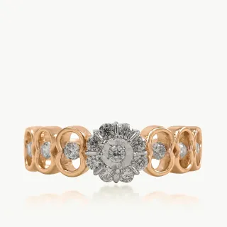 Aurora Petals  Diamond Ring