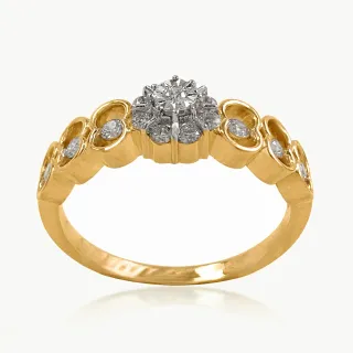 Aurora Petals  Diamond Ring