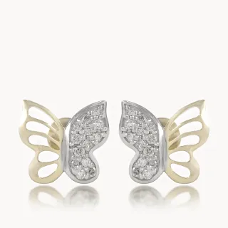 Beautiful Butterfly Design Diamond Earring