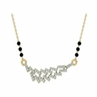 Boxes Design Waves Diamond Mangalsutra
