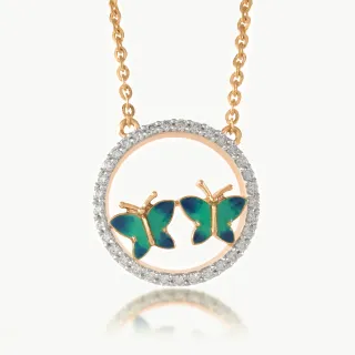 Butterfly Bliss Diamond Mini-Necklace