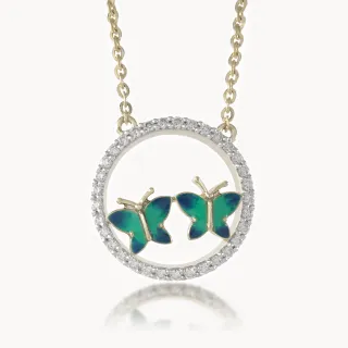 Butterfly Bliss Diamond Mini-Necklace