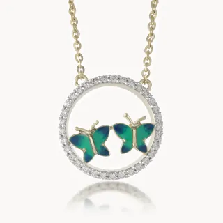 Butterfly Bliss Diamond Mini-Necklace