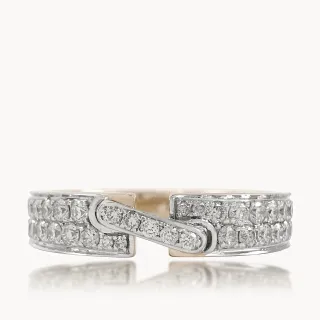 Cala  Double Line Designer Diamond Ring For Men