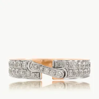Cala  Double Line Designer Diamond Ring For Men
