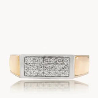 Calrose Designer Diamond Hexagon Band For Him