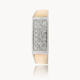 Calrose Designer Diamond Hexagon Band For Him