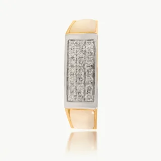 Calrose Designer Diamond Hexagon Band For Him