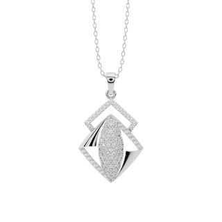 Alvis Round Diamond Office Wear Pendant