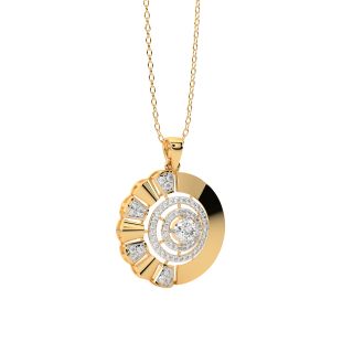 Audora Round Diamond Pendant