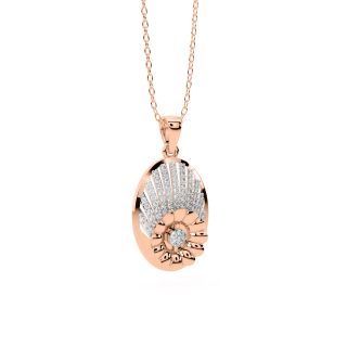 Elvis Round Diamond Office Wear Pendant